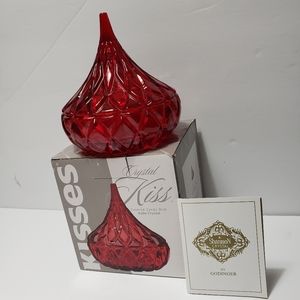 2011 NEW! GODINGER "Shannon Lead Crystal" HERSHEY'S KISSES Covered Candy Dish